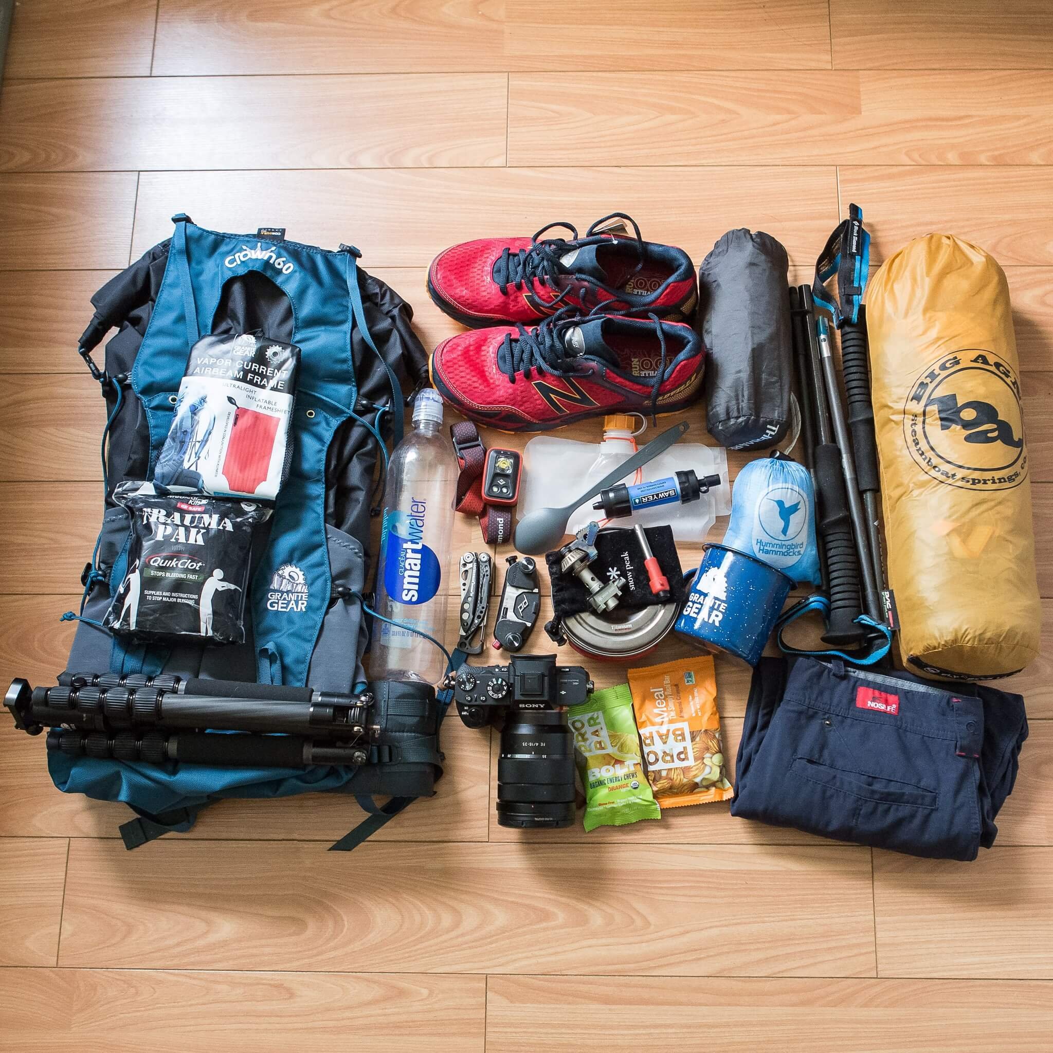 backpacking with camera gear