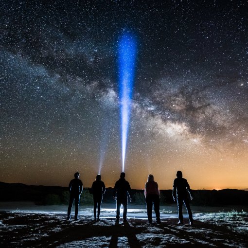 milky way galaxy hiker headlamps
