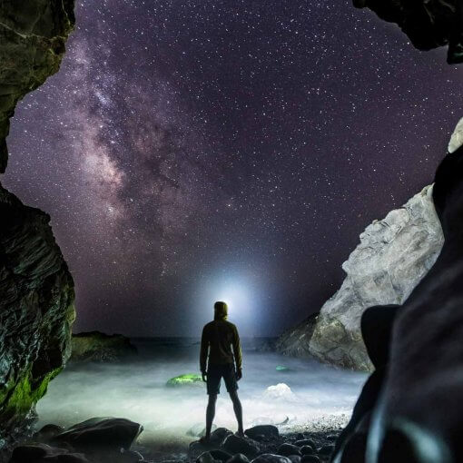 Southern California Stargazing Spots milky way night photography malibu caves