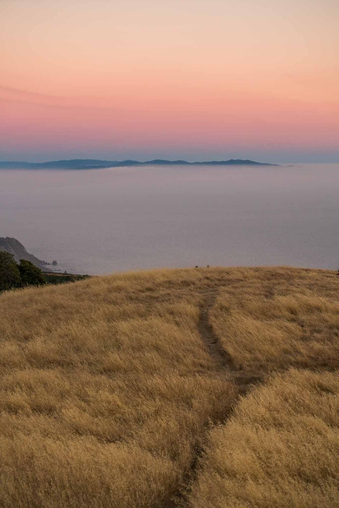 mount tamalpais state park sunset gradient mt tamalpais