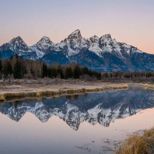sunrise at grand tetons national park