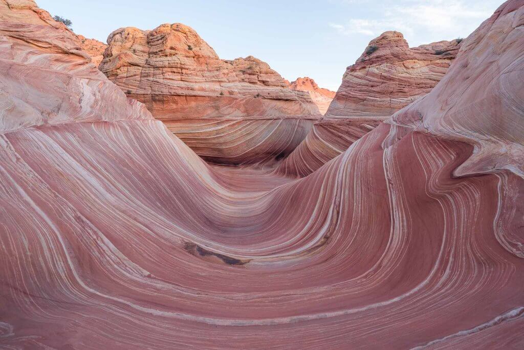 the wave in arizona during sunrise