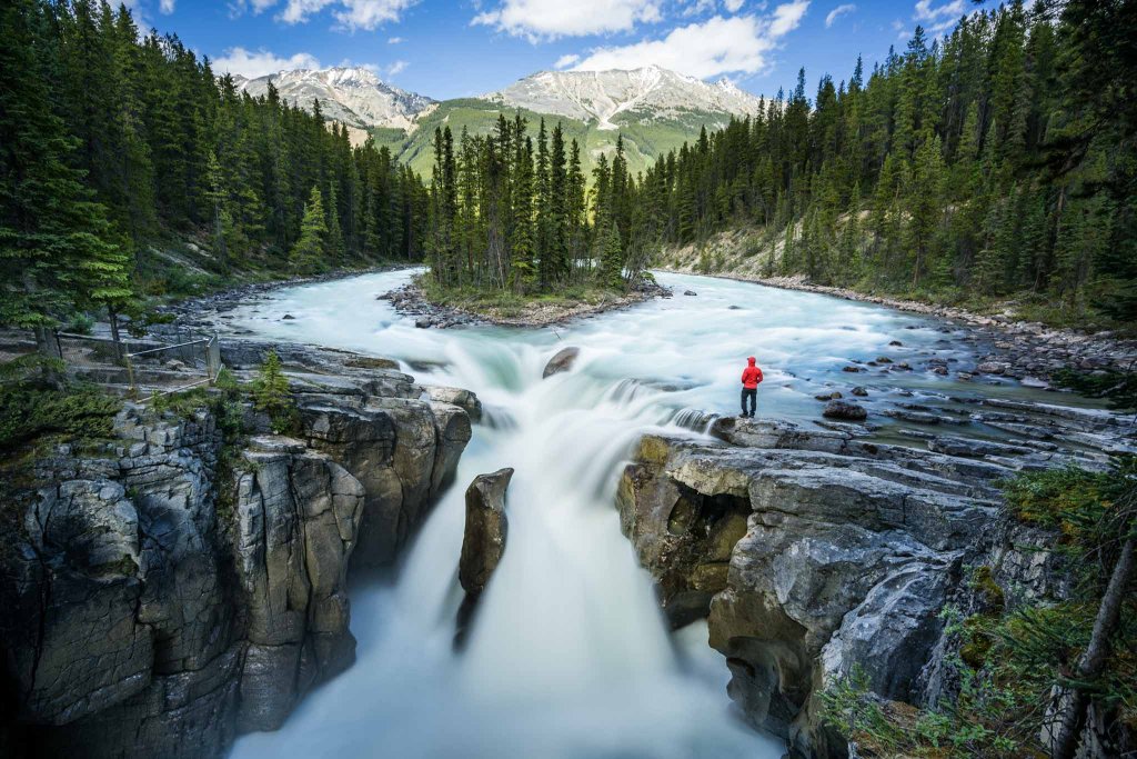 waterfall banff national park