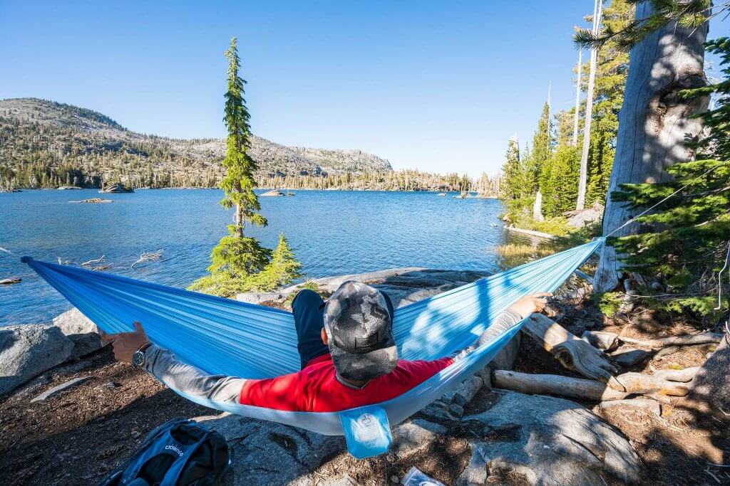 hammock at middle velma lake desolation wilderness